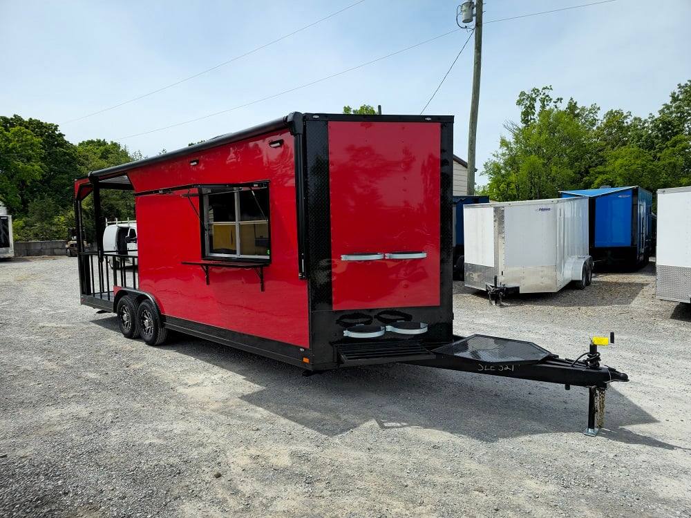 1194-concession-trailer-8.5-x-24-red-w-blackout-food-event-catering-1.jpg Concession Trailer 8.5' X 24' Red W Blackout Food Event Catering