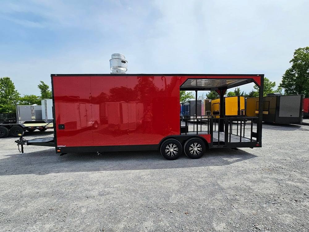 1194-concession-trailer-8.5-x-24-red-w-blackout-food-event-catering-6.jpg Concession Trailer 8.5' X 24' Red W Blackout Food Event Catering