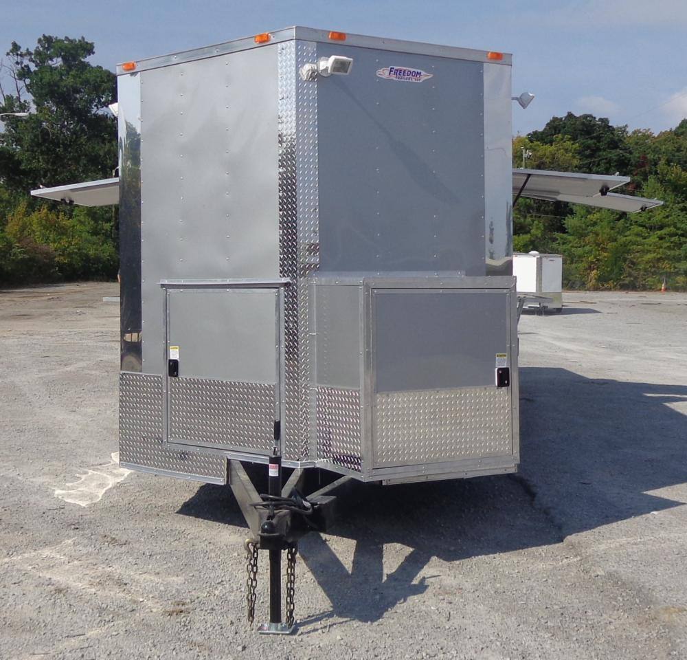 Concession Trailer 8.5' x 24' Silver - Vending Food Catering Kitchen