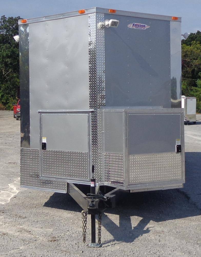 Concession Trailer 8.5' x 24' Silver - Vending Food Catering Kitchen
