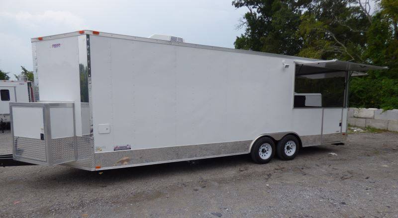 1196-concession-trailer-8.5-x-24-white-bbq-smoker-event-catering-28.jpg Concession Trailer 8.5' x 24' White - BBQ Smoker Event Catering