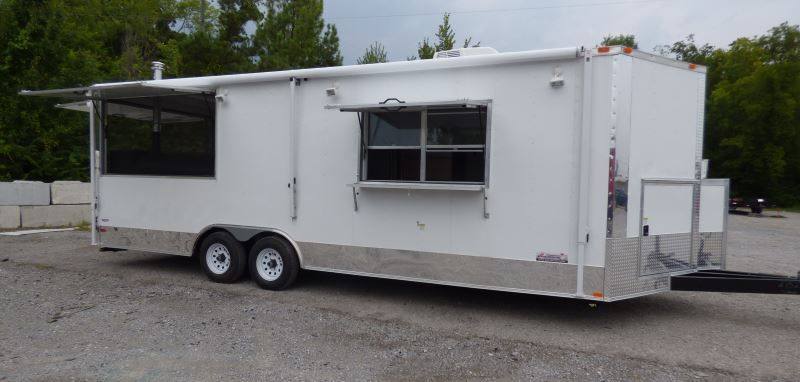 1196-concession-trailer-8.5-x-24-white-bbq-smoker-event-catering-31.jpg Concession Trailer 8.5' x 24' White - BBQ Smoker Event Catering