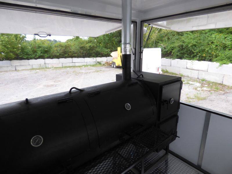 1196-concession-trailer-8.5-x-24-white-bbq-smoker-event-catering-8.jpg Concession Trailer 8.5' x 24' White - BBQ Smoker Event Catering