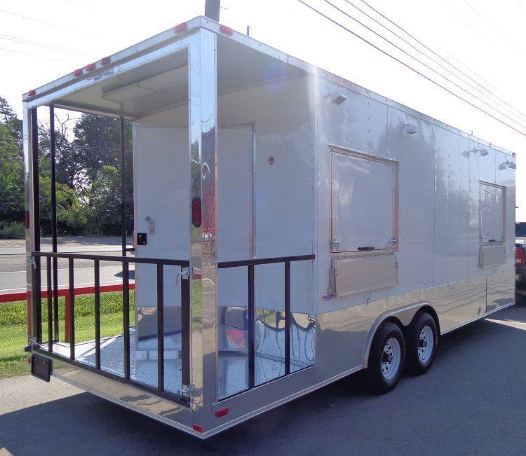 1197-concession-trailer-8.5-x-24-white-enclosed-custom-smoker-bbq-vending-12.jpg Concession Trailer 8.5' x 24' White Enclosed Custom Smoker BBQ Vending