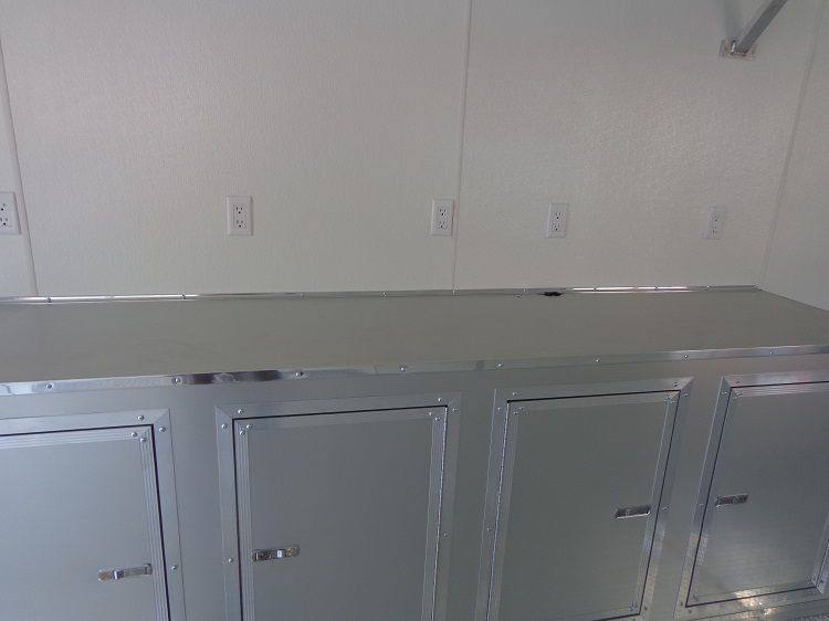 1197-concession-trailer-8.5-x-24-white-enclosed-custom-smoker-bbq-vending-29.jpg Concession Trailer 8.5' x 24' White Enclosed Custom Smoker BBQ Vending