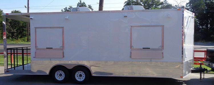 1197-concession-trailer-8.5-x-24-white-enclosed-custom-smoker-bbq-vending-8.jpg Concession Trailer 8.5' x 24' White Enclosed Custom Smoker BBQ Vending