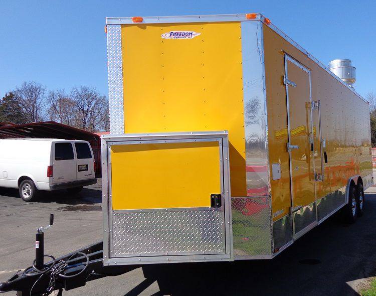 1199-concession-trailer-8.5-x-24-yellow-enclosed-food-bbq-event-catering-20.jpg Concession Trailer 8.5' x 24' Yellow Enclosed Food BBQ Event Catering