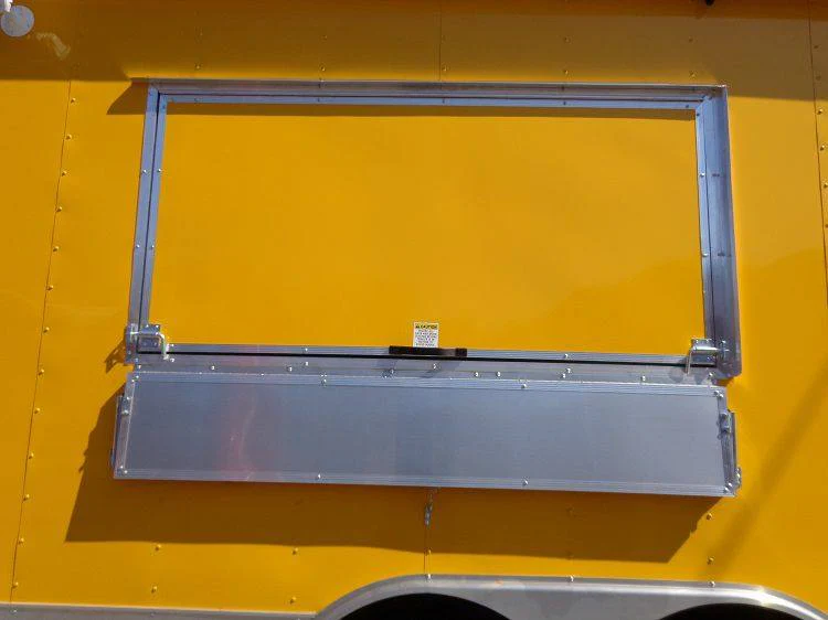 1199-concession-trailer-8.5-x-24-yellow-enclosed-food-bbq-event-catering-26.webp Concession Trailer 8.5' x 24' Yellow Enclosed Food BBQ Event Catering