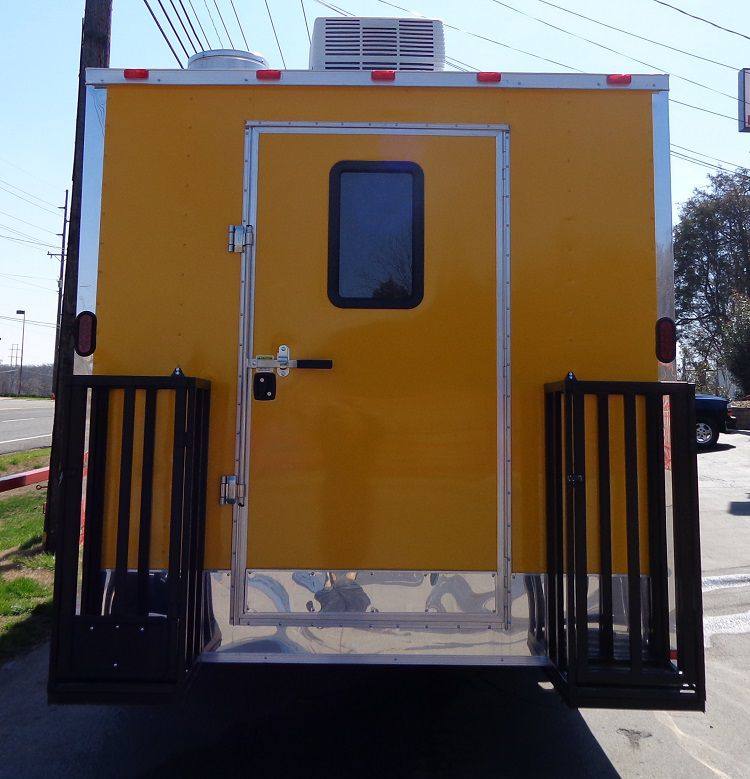 1199-concession-trailer-8.5-x-24-yellow-enclosed-food-bbq-event-catering-3.jpg Concession Trailer 8.5' x 24' Yellow Enclosed Food BBQ Event Catering