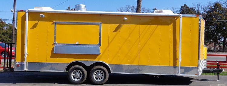 1199-concession-trailer-8.5-x-24-yellow-enclosed-food-bbq-event-catering-4.jpg Concession Trailer 8.5' x 24' Yellow Enclosed Food BBQ Event Catering