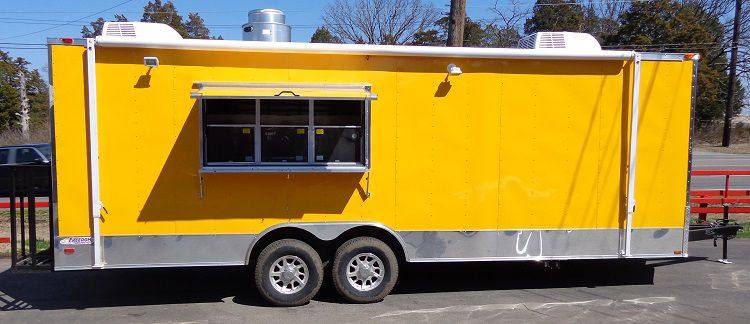 1199-concession-trailer-8.5-x-24-yellow-enclosed-food-bbq-event-catering-42.jpg Concession Trailer 8.5' x 24' Yellow Enclosed Food BBQ Event Catering