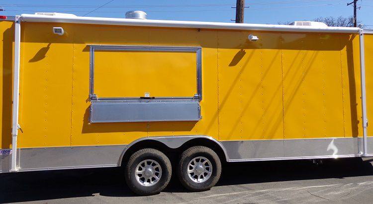 1199-concession-trailer-8.5-x-24-yellow-enclosed-food-bbq-event-catering-44.jpg Concession Trailer 8.5' x 24' Yellow Enclosed Food BBQ Event Catering