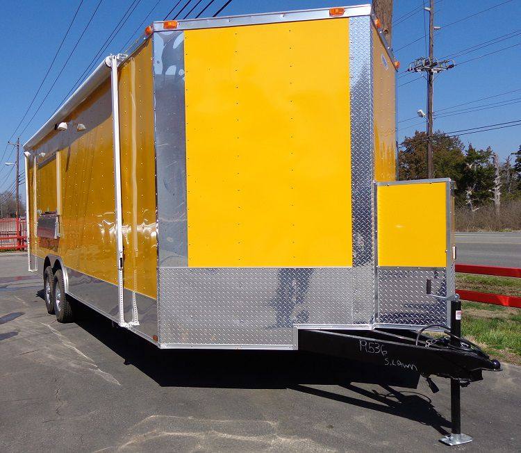 1199-concession-trailer-8.5-x-24-yellow-enclosed-food-bbq-event-catering-52.jpg Concession Trailer 8.5' x 24' Yellow Enclosed Food BBQ Event Catering
