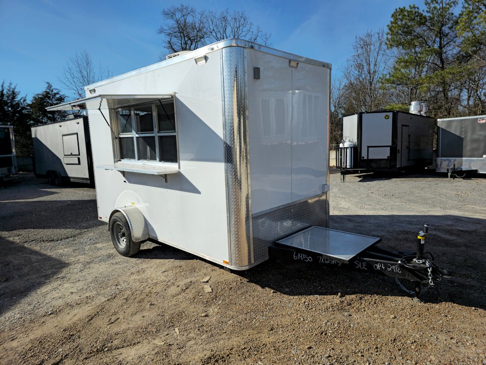 12-7-x-12-white-concession-trailer-food-event-catering-12.jpg 7' X 12' White Concession Trailer Food Event Catering