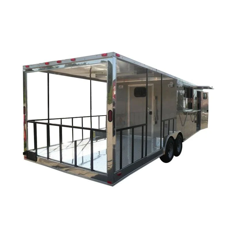 Concession Trailer 8.5' x 26' Beige - Food Vending Event Catering