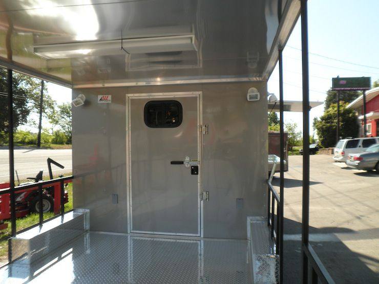 Concession Trailer 8.5' x 26' Beige - Food Vending Event Catering