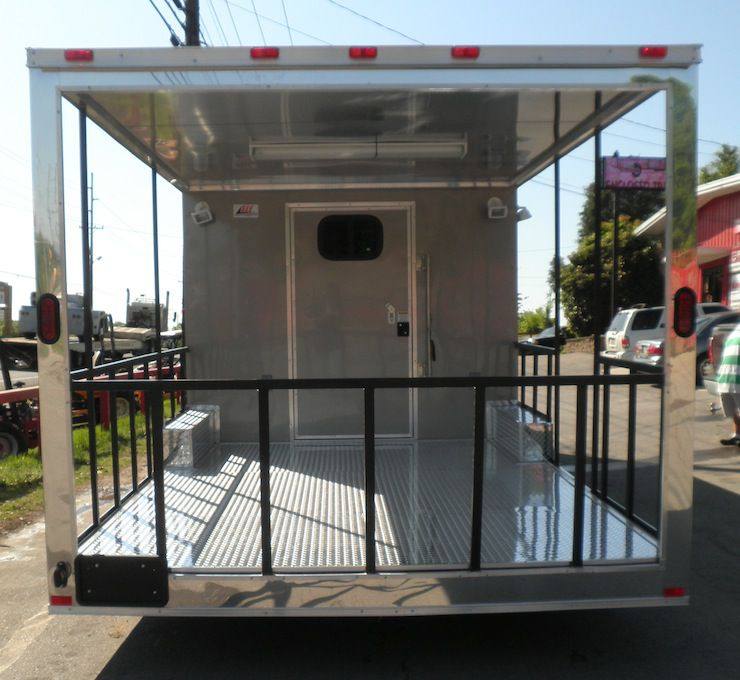 Concession Trailer 8.5' x 26' Beige - Food Vending Event Catering