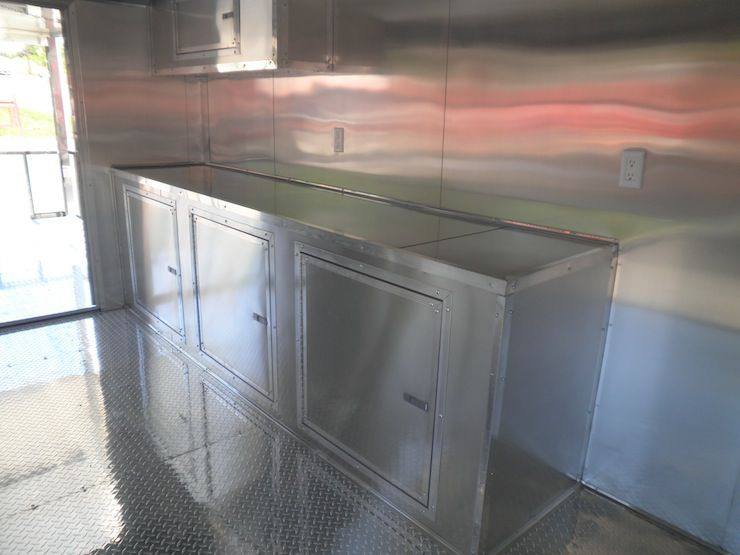 Concession Trailer 8.5' x 26' Beige - Food Vending Event Catering