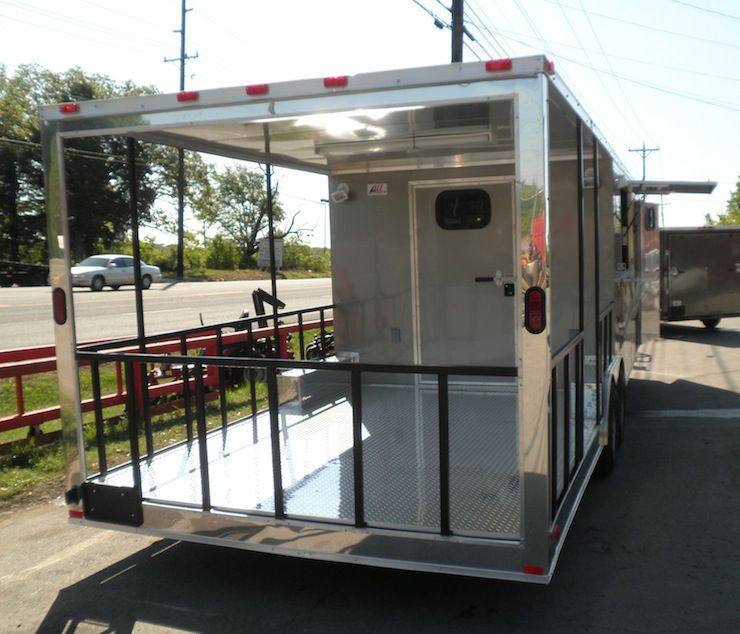 Concession Trailer 8.5' x 26' Beige - Food Vending Event Catering
