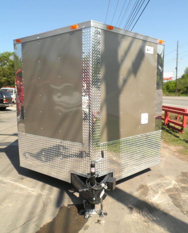 Concession Trailer 8.5' x 26' Beige - Food Vending Event Catering