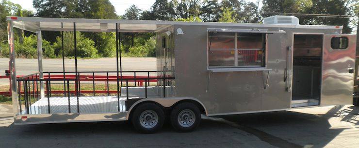 Concession Trailer 8.5' x 26' Beige - Food Vending Event Catering