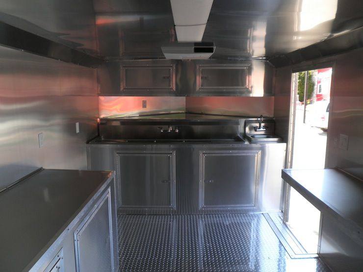 Concession Trailer 8.5' x 26' Beige - Food Vending Event Catering