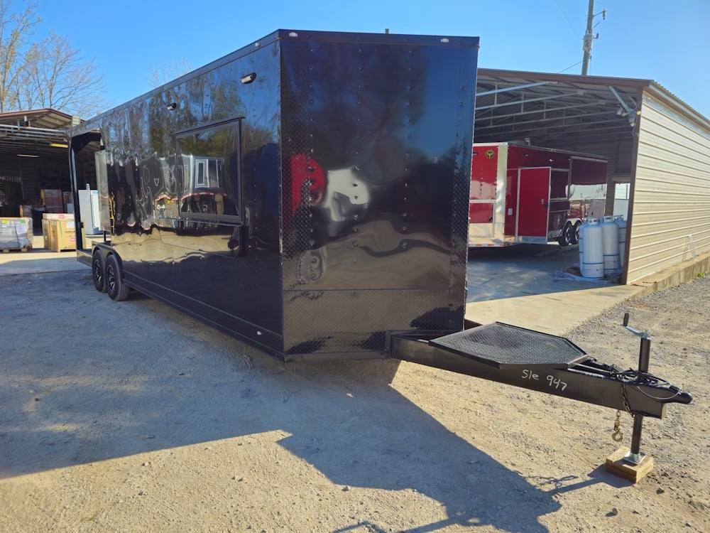 1202-concession-trailer-8.5-x-26-black-bbq-food-event-catering-10.jpg Concession Trailer 8.5' X 26' Black BBQ Food Event Catering