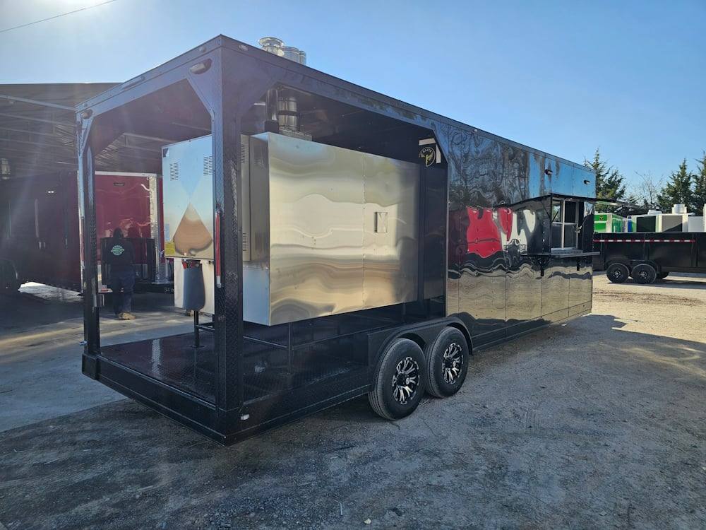 1202-concession-trailer-8.5-x-26-black-bbq-food-event-catering-33.jpg Concession Trailer 8.5' X 26' Black BBQ Food Event Catering