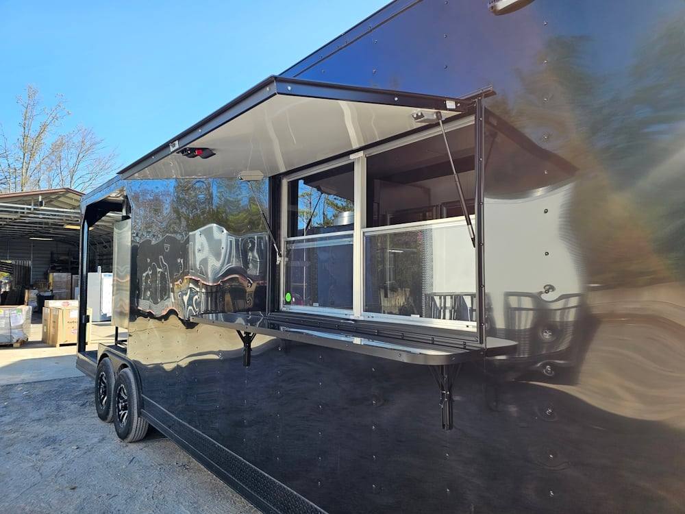 1202-concession-trailer-8.5-x-26-black-bbq-food-event-catering-35.jpg Concession Trailer 8.5' X 26' Black BBQ Food Event Catering