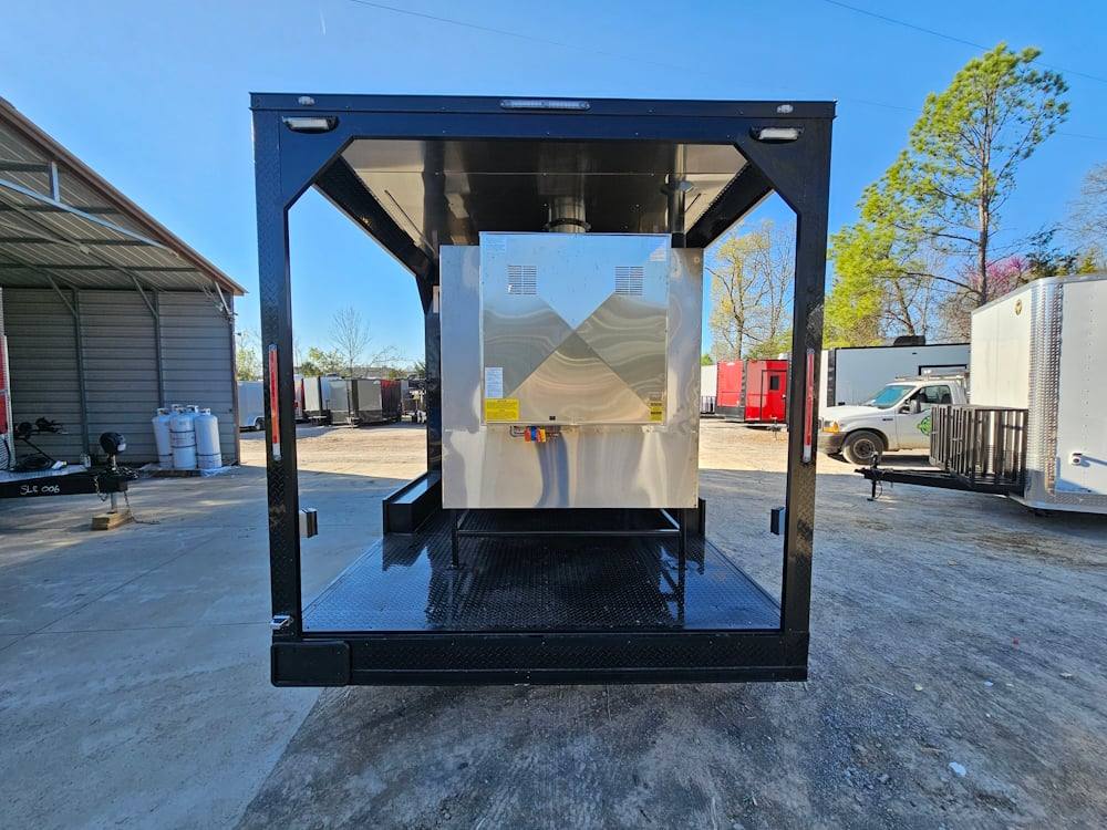 1202-concession-trailer-8.5-x-26-black-bbq-food-event-catering-6.jpg Concession Trailer 8.5' X 26' Black BBQ Food Event Catering