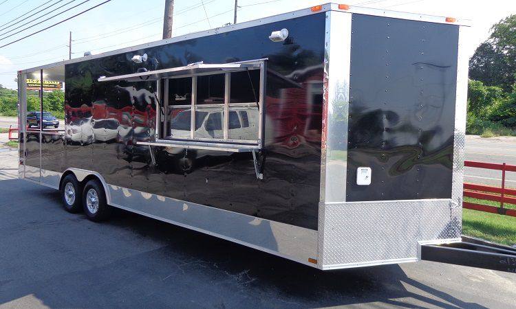 1203-concession-trailer-8.5-x-26-catering-food-event-bbq-custom-enclosed-black-4.jpg Concession Trailer 8.5' x 26' Catering Food Event BBQ Custom Enclosed-Black