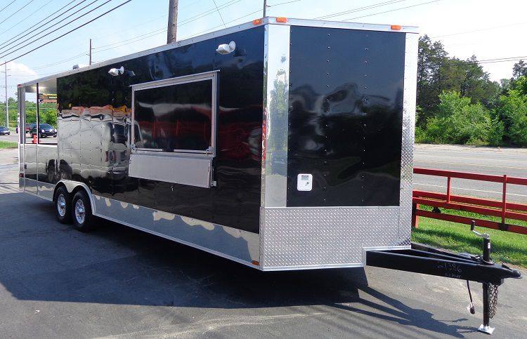 1203-concession-trailer-8.5-x-26-catering-food-event-bbq-custom-enclosed-black-5.jpg Concession Trailer 8.5' x 26' Catering Food Event BBQ Custom Enclosed-Black