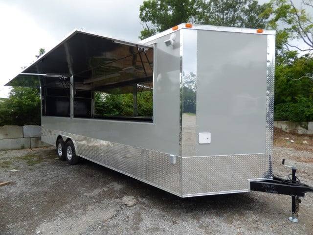1204-concession-trailer-8.5-x-26-dove-gray-food-event-catering-1.jpg Concession Trailer 8.5' X 26' Dove Gray - Food Event Catering