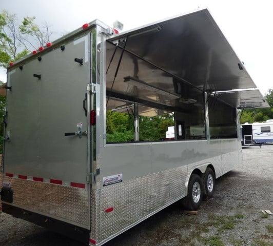 1204-concession-trailer-8.5-x-26-dove-gray-food-event-catering-8.jpg Concession Trailer 8.5' X 26' Dove Gray - Food Event Catering