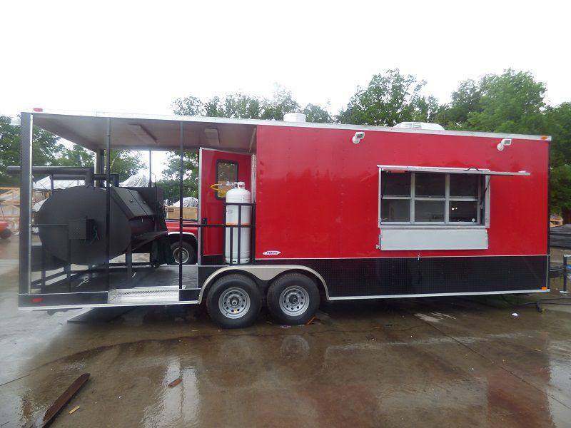 1206-concession-trailer-8.5-x-26-red-black-bbq-porch-event-catering-12.jpg Concession Trailer 8.5' x 26' Red & Black BBQ Porch Event Catering
