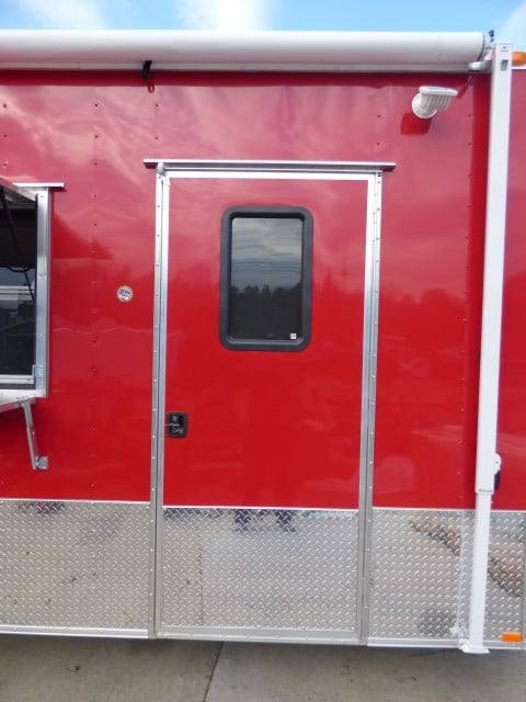 1207-concession-trailer-8.5-x-26-red-bbq-food-event-catering-21.jpg Concession Trailer 8.5' X 26' Red BBQ Food Event Catering