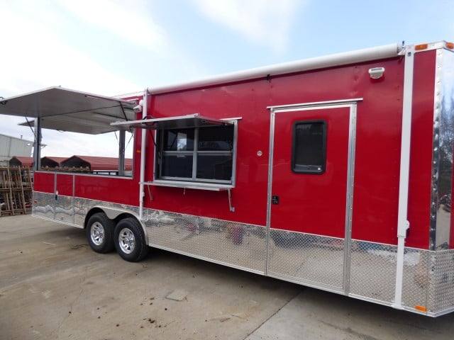 1207-concession-trailer-8.5-x-26-red-bbq-food-event-catering-30.jpg Concession Trailer 8.5' X 26' Red BBQ Food Event Catering
