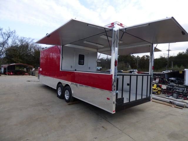 1207-concession-trailer-8.5-x-26-red-bbq-food-event-catering-37.jpg Concession Trailer 8.5' X 26' Red BBQ Food Event Catering