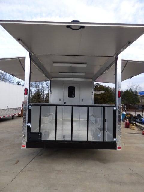 1207-concession-trailer-8.5-x-26-red-bbq-food-event-catering-6.jpg Concession Trailer 8.5' X 26' Red BBQ Food Event Catering