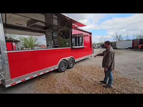 1208-concession-trailer-8.5-x-26-red-kettle-corn-food-event-catering-2.jpg Concession Trailer 8.5' X 26' Red Kettle Corn Food Event Catering