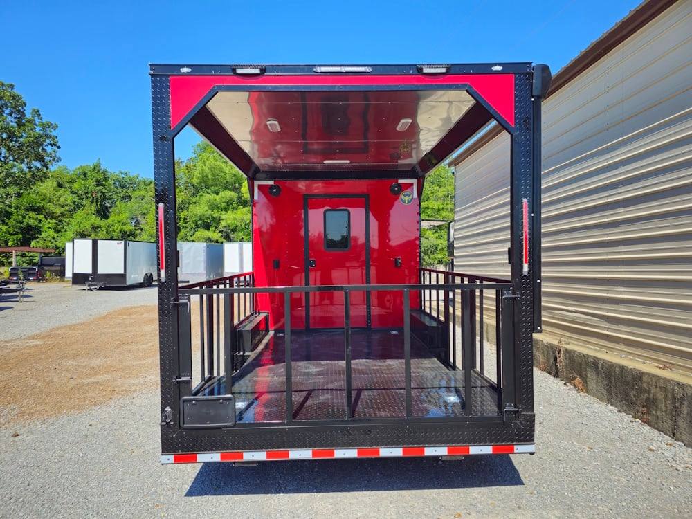 1209-concession-trailer-8.5-x-26-red-w-blackout-bbq-event-catering-10.jpg Concession Trailer 8.5' X 26' Red W / Blackout BBQ Event Catering