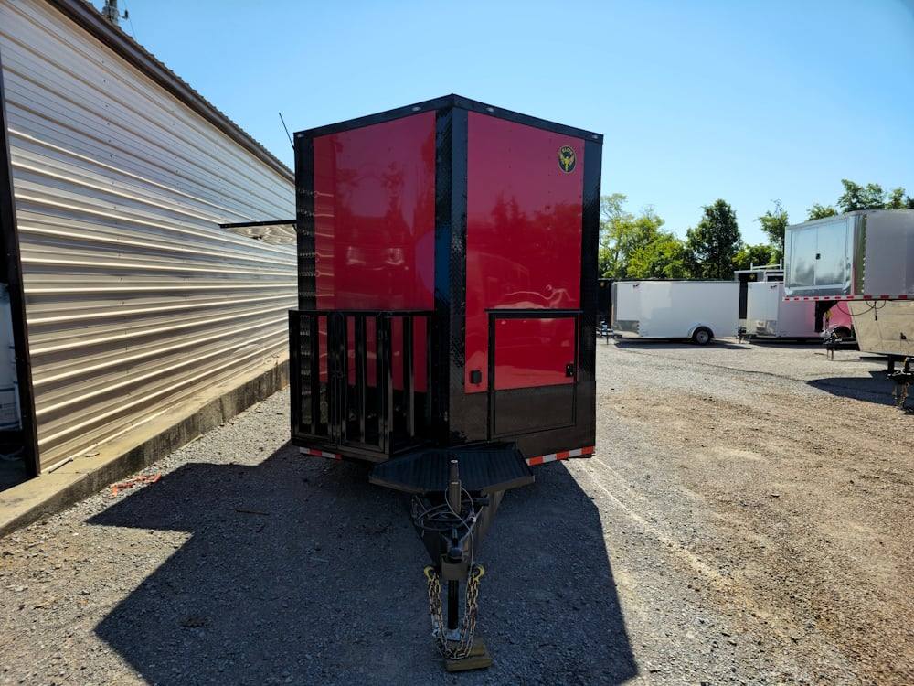 1209-concession-trailer-8.5-x-26-red-w-blackout-bbq-event-catering-2.jpg Concession Trailer 8.5' X 26' Red W / Blackout BBQ Event Catering