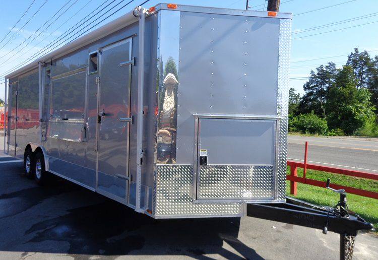 1210-concession-trailer-8.5-x-26-silver-bbq-smoker-food-catering-13.jpg Concession Trailer 8.5' x 26' Silver - BBQ Smoker Food Catering