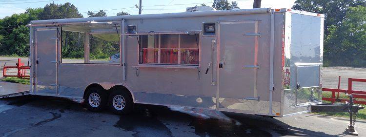 1210-concession-trailer-8.5-x-26-silver-bbq-smoker-food-catering-5.jpg Concession Trailer 8.5' x 26' Silver - BBQ Smoker Food Catering