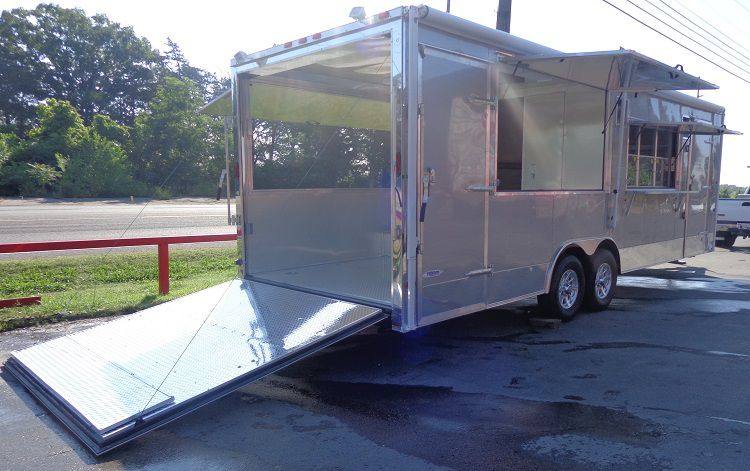 1210-concession-trailer-8.5-x-26-silver-bbq-smoker-food-catering-9.jpg Concession Trailer 8.5' x 26' Silver - BBQ Smoker Food Catering