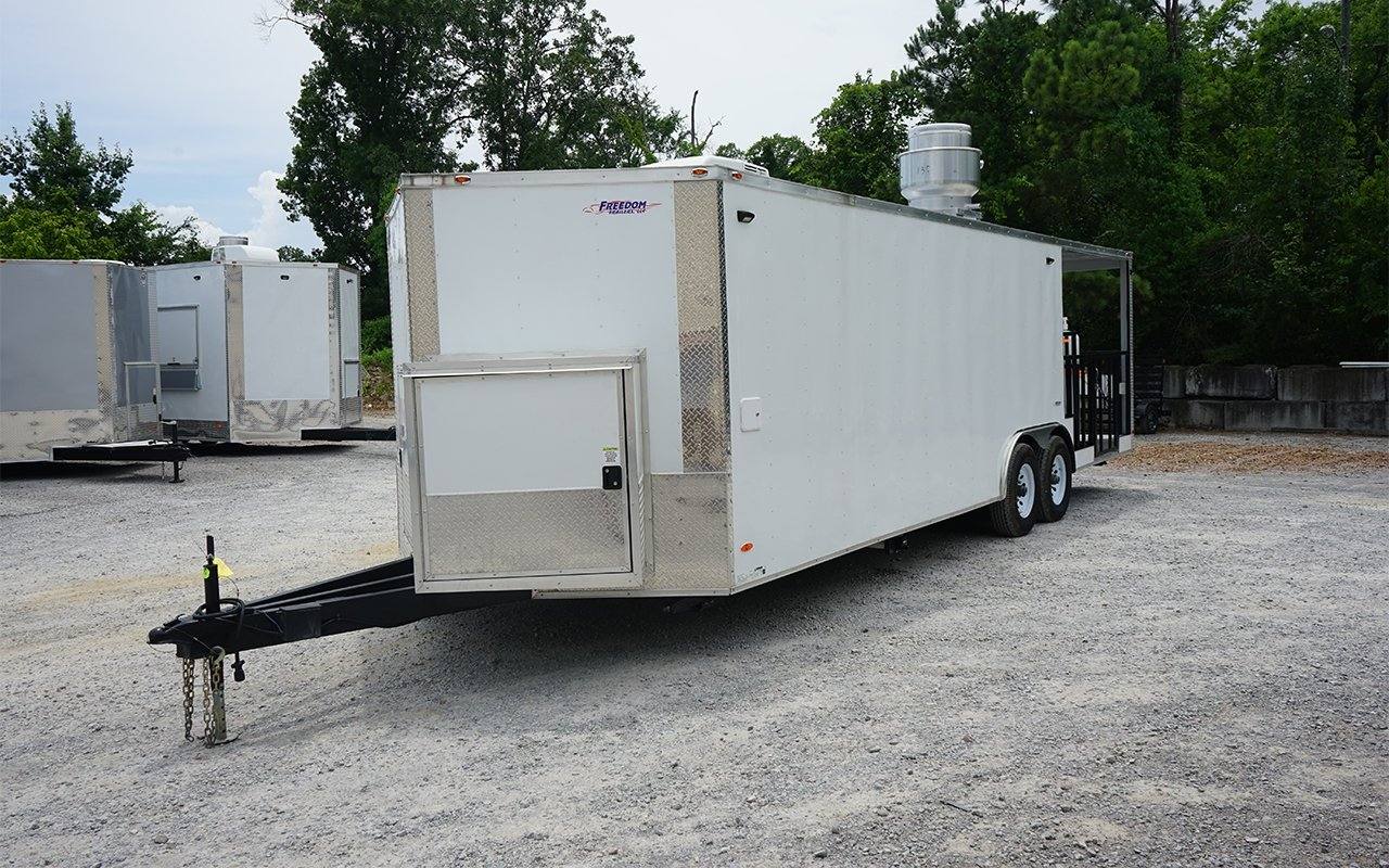1211-concession-trailer-8.5-x-26-white-bbq-event-catering-4.jpg Concession Trailer 8.5' X 26' White BBQ Event Catering