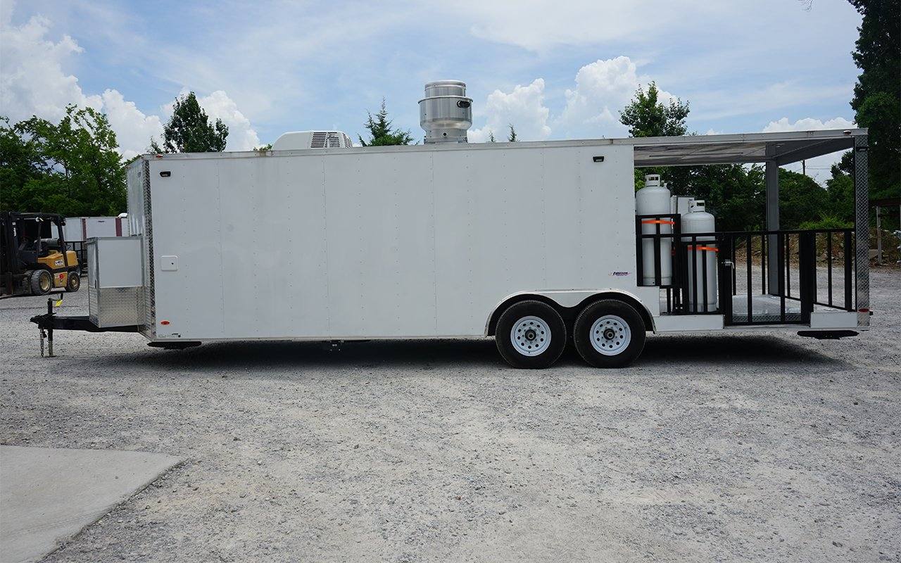 1211-concession-trailer-8.5-x-26-white-bbq-event-catering-5.jpg Concession Trailer 8.5' X 26' White BBQ Event Catering