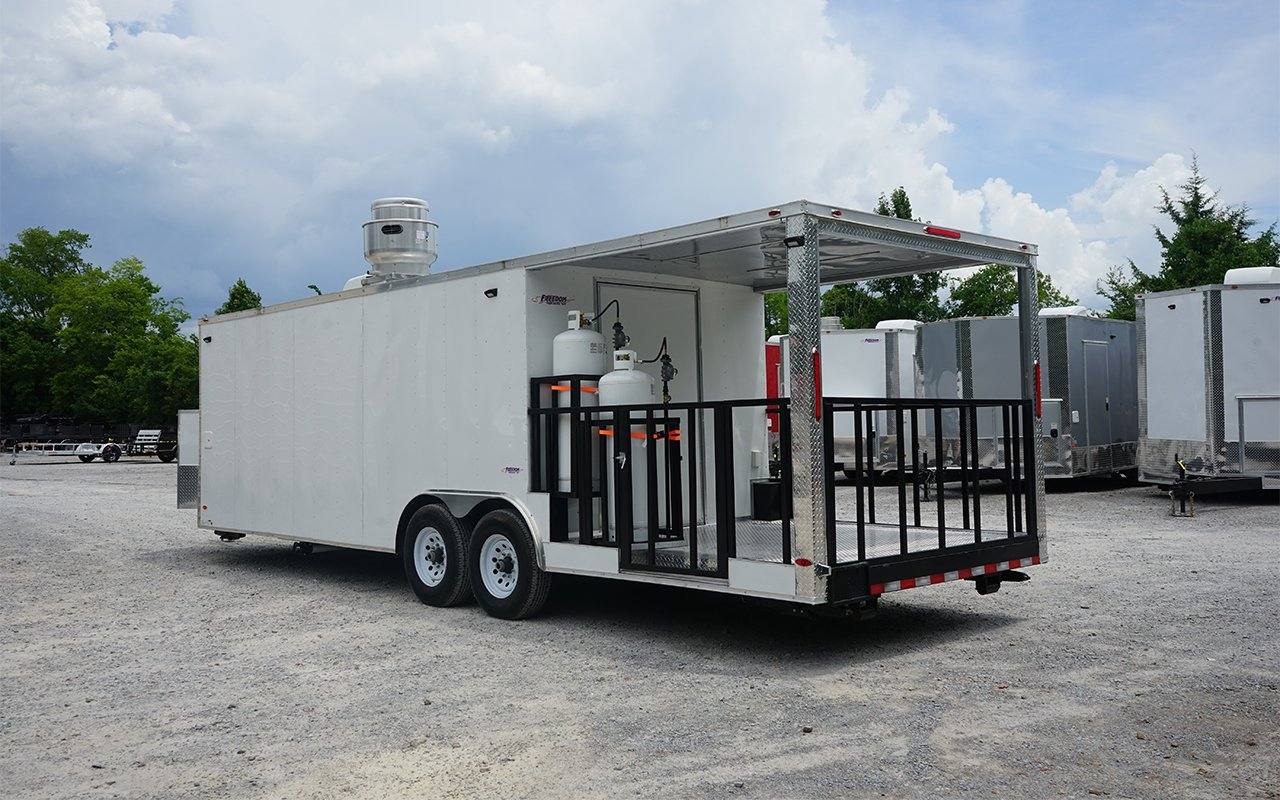 1211-concession-trailer-8.5-x-26-white-bbq-event-catering-6.jpg Concession Trailer 8.5' X 26' White BBQ Event Catering