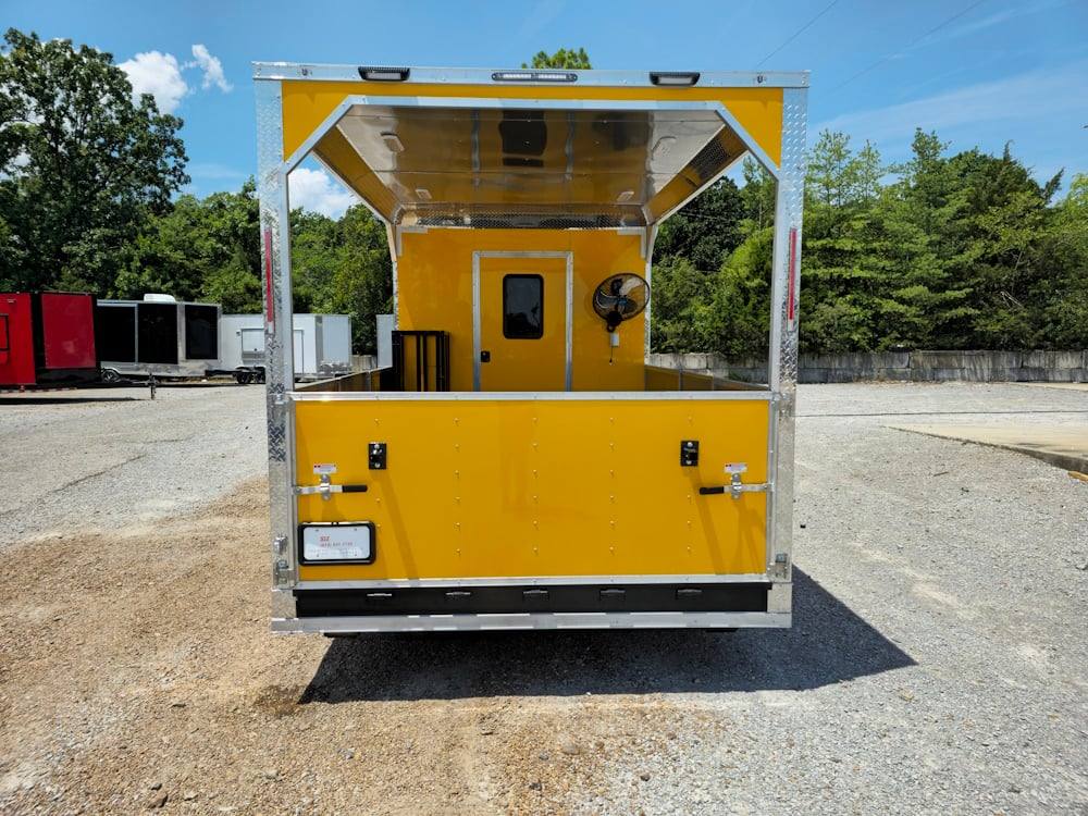 Concession Trailer 8.5' X 26' Yellow Food Event Catering