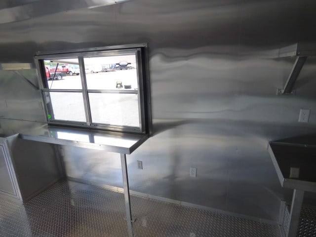 Concession Trailer 8.5' X 28'  Red - Food Event Catering